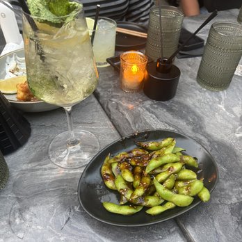 Nori - Hugo Spritz & Spicy Edamame - Vegan Near Me - Austin, Texas