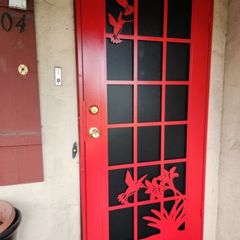 Den Defenders Security Doors - Front door hummingbirds security screen door. - Door Sales/Installation Near Me - Stockton, California Den Defenders Security Doors - Front door hummingbirds security screen door. - Door Sales/Installation Near Me - Stockton, California