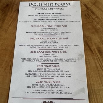 Eagle Nest Reserve - Wine Tasting Room Near Me - Hillsboro, Oregon