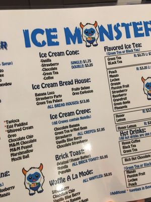 Menu photo 7 Ice Monster Walnut Creek, CA
