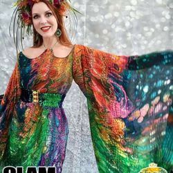 Nikki Blaine Couture - Nikki Blaine Couture custom made silk gown for Zoobilation 2021