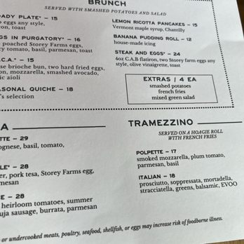 Indaco - Brunch menu - Italian Near Me - Charlotte, North Carolina