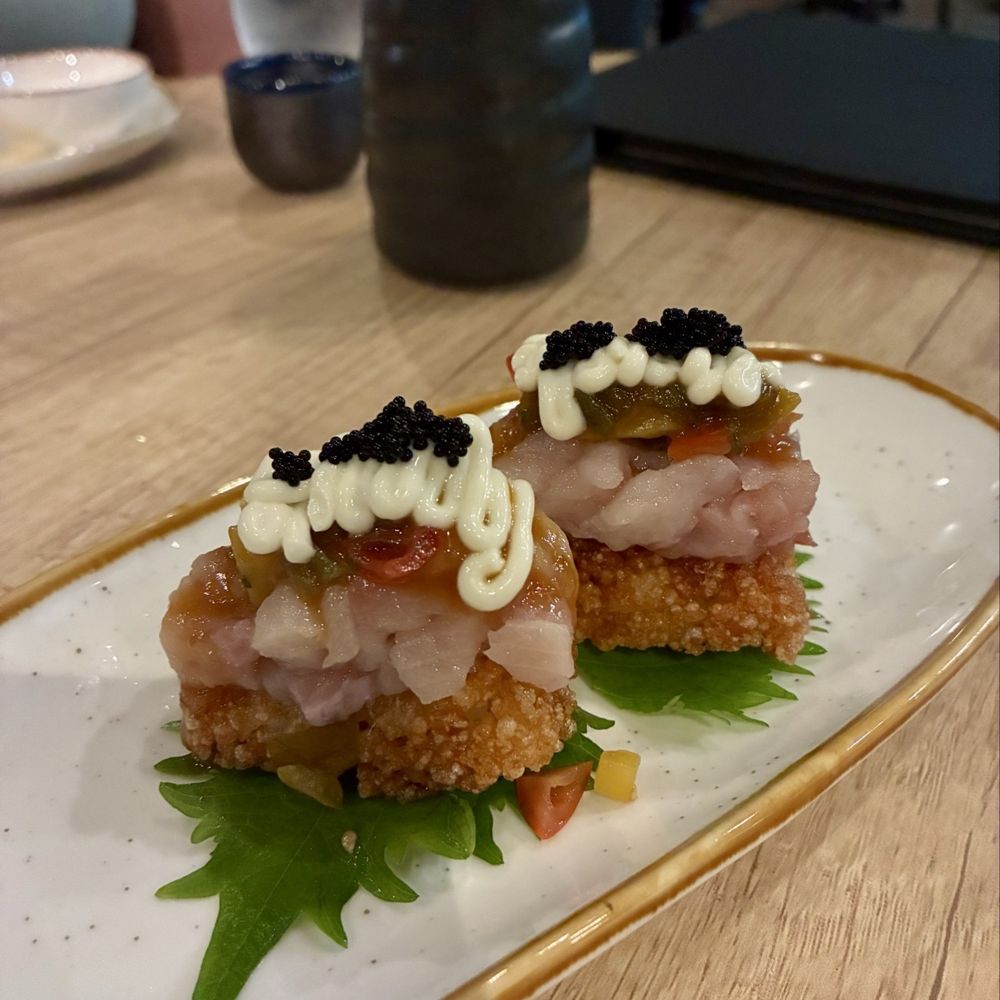Silver Sea Sushi - Crispy rice hamachi - Sushi Bars Near Me - Flower Mound, Texas Silver Sea Sushi - Crispy rice hamachi - Sushi Bars Near Me - Flower Mound, Texas