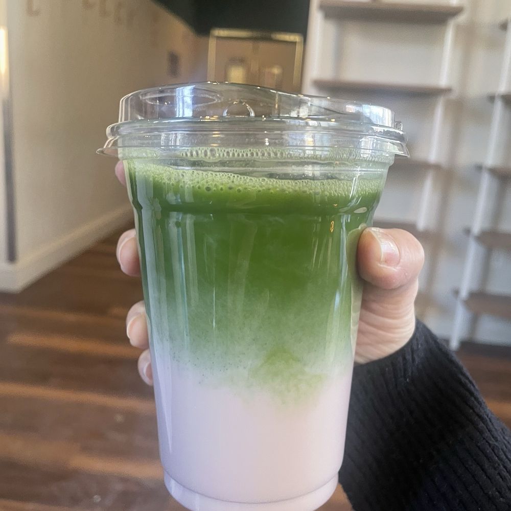 Cafe Beatrice - cherry matcha latte - Cafes Near Me - Cambridge, Massachusetts