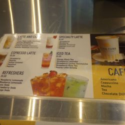 Drinks menu