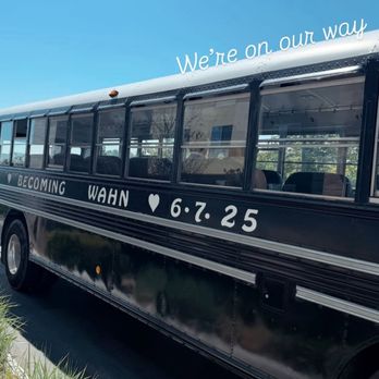 Jump On The School Bus - Personalized lettering - Party Bus Rentals Near Me - Santa Barbara, California Jump On The School Bus - Personalized lettering - Party Bus Rentals Near Me - Santa Barbara, California