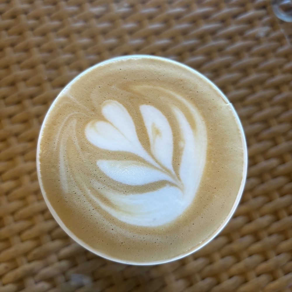 Yonder Coffee - Vanilla latte with cute latte art. - Coffee & Tea Near Me - Northridge, California Yonder Coffee - Vanilla latte with cute latte art. - Coffee & Tea Near Me - Northridge, California