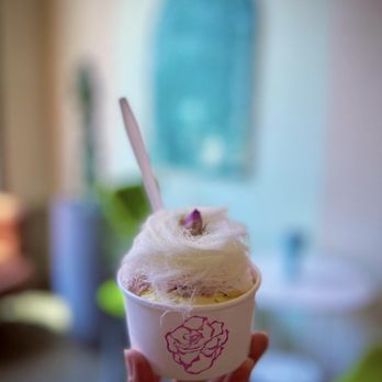 Kinrose Creamery - Sour Cherry Fairy Floss on top of Saffron Pistachio Rose! Happy National Creative Ice Cream Flavors Day lol! - Ice Cream & Frozen Yogurt Near Me - Pasadena, California Kinrose Creamery - Sour Cherry Fairy Floss on top of Saffron Pistachio Rose! Happy National Creative Ice Cream Flavors Day lol! - Ice Cream & Frozen Yogurt Near Me - Pasadena, California