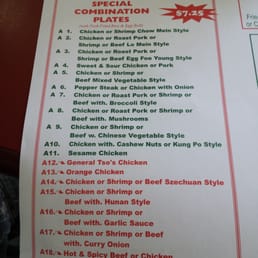a menu for a lunch special a menu for a lunch special