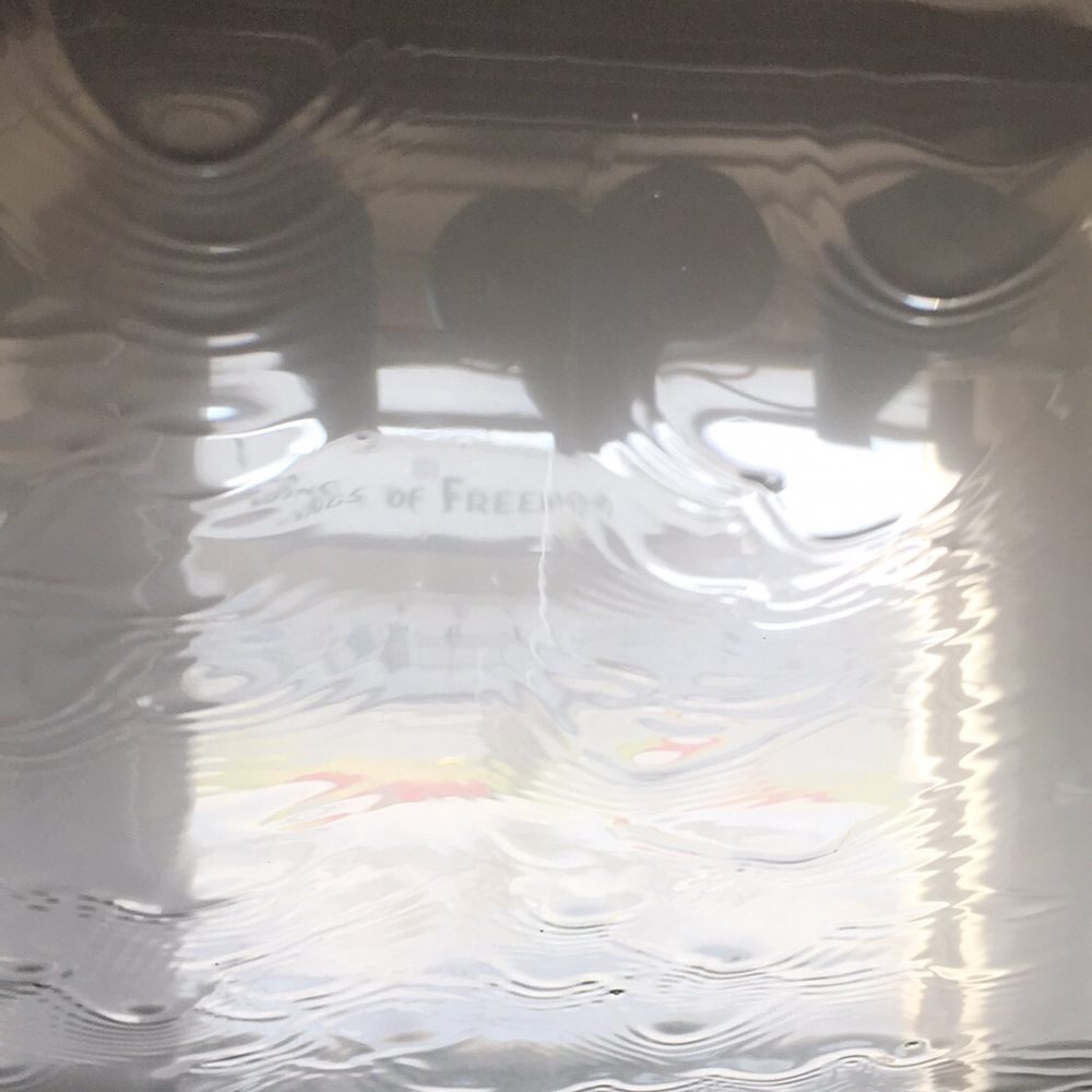 Sitting in the car wash!