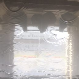 Sitting in the car wash!