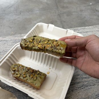 Community Goods - Pistachio toast - it's fine. I think I could make it easily but the pistachio butter is pretty good - Coffee & Tea Near Me - Los Angeles, California Community Goods - Pistachio toast - it's fine. I think I could make it easily but the pistachio butter is pretty good - Coffee & Tea Near Me - Los Angeles, California