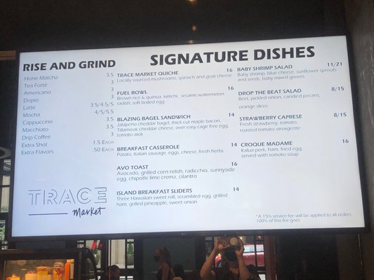 Menu photo 2 TRACE Market Seattle, WA Menu photo 2 TRACE Market Seattle, WA