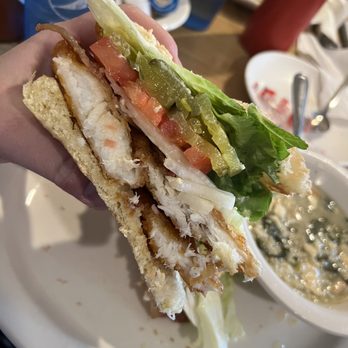 Sunrise Grill - Battered halibut sandwich - American Near Me - Palmer, Alaska