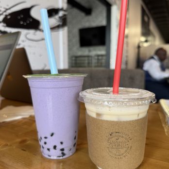Colonial Grind - Taro milk boba (with dairy free creamer), iced London Fog - Coffee & Tea Near Me - Thomasville, North Carolina