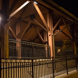 Metra Train Station at College Avenue - We never look at the architecture of places like Metra stations, which is too bad...