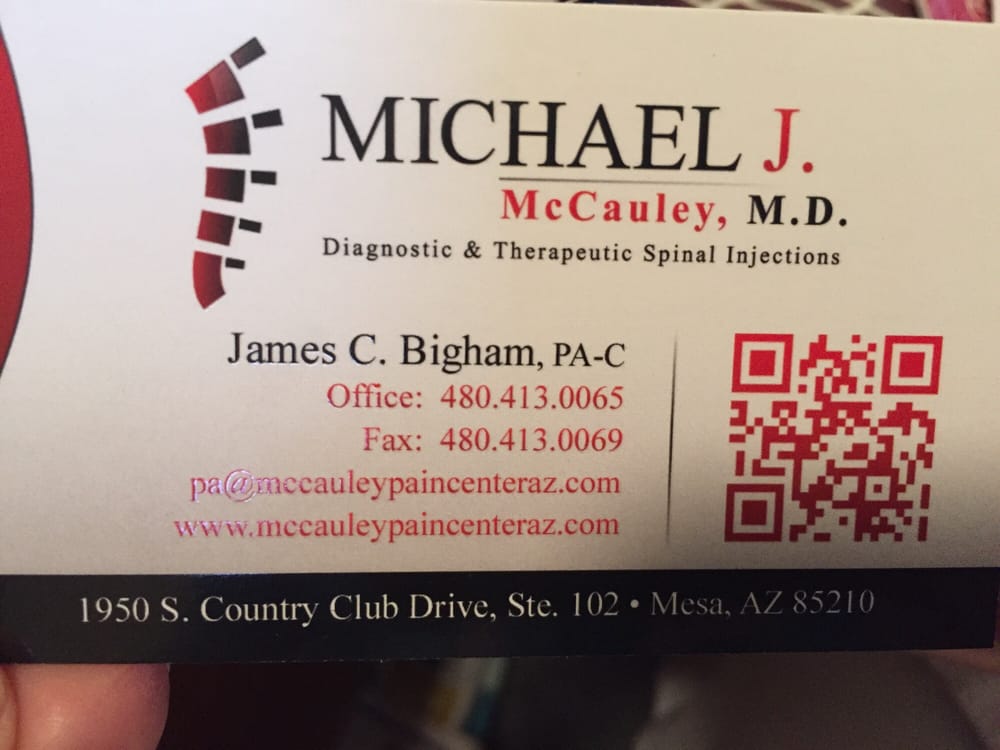 MICHAEL J MCCAULEY, MD Updated September 2024 12 Reviews Mesa