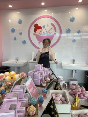 Relax, Soak, Unwind - Handmade In the USA. Our products are Plant Based, Free of Sulfates, Parabens, Phthalates, and Cruelty Free. Simple Pure Ingredients. Our Boutique is an Interactive Bath Treat Store. Where You Can Sample All Products at Our Sinks Before You Buy. Based Off Your Favorite Bakery or Ice Cream Shop, Our Products Put a Real Spin On The Traditional Way People See And Enjoy Bath Treats. Our Whimsical Boutique Offers Customizable Body Butters, Scented To Your Satisfaction. We Have Soaps Shaped Like Pie Slices, Macarons, Donuts, Ice Cream Cones, Popsicles, and Cupcakes. Bath Bombs Shaped Like Waffles, Moons, Clouds, Round, Donuts, Stars, and Scoops. Scoops Have Luxurious Butters and Oils to Help Your Body. Our Handmade Milkshakes Soaks Come In 11 Flavors. These Can Be Used in The Shower and Bath. We Have Whipped Soaps and Body Sugar Scrubs. We Have Foaming Bath and Shower Bombs, Shower Steamers. We Also Have a Great Masculine Line of Products. Great Gifts and We Have Gift Boxes. Don’t forget about Our Interactive Birthday Parties. Relax, Soak, Unwind - Handmade In the USA. Our products are Plant Based, Free of Sulfates, Parabens, Phthalates, and Cruelty Free. Simple Pure Ingredients. Our Boutique is an Interactive Bath Treat Store. Where You Can Sample All Products at Our Sinks Before You Buy. Based Off Your Favorite Bakery or Ice Cream Shop, Our Products Put a Real Spin On The Traditional Way People See And Enjoy Bath Treats. Our Whimsical Boutique Offers Customizable Body Butters, Scented To Your Satisfaction. We Have Soaps Shaped Like Pie Slices, Macarons, Donuts, Ice Cream Cones, Popsicles, and Cupcakes. Bath Bombs Shaped Like Waffles, Moons, Clouds, Round, Donuts, Stars, and Scoops. Scoops Have Luxurious Butters and Oils to Help Your Body. Our Handmade Milkshakes Soaks Come In 11 Flavors. These Can Be Used in The Shower and Bath. We Have Whipped Soaps and Body Sugar Scrubs. We Have Foaming Bath and Shower Bombs, Shower Steamers. We Also Have a Great Masculine Line of Products. Great Gifts and We Have Gift Boxes. Don’t forget about Our Interactive Birthday Parties.