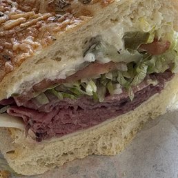 Close up of ##6 Roast Beef and Provolone