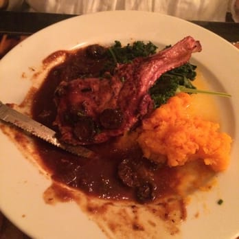 Fig Tree Cafe - Pork chop with mashed butternut squash and sautéed kale with garlic - Breakfast & Brunch Near Me - San Diego, California Fig Tree Cafe - Pork chop with mashed butternut squash and sautéed kale with garlic - Breakfast & Brunch Near Me - San Diego, California