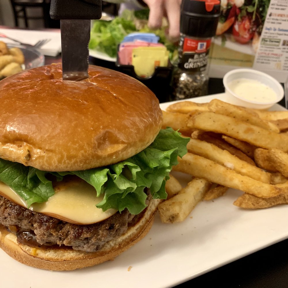 The Corner Bistro & Catering - Bistro Burger! Mmm Bacon Jam!! - Burgers Near Me - Hampton, Virginia The Corner Bistro & Catering - Bistro Burger! Mmm Bacon Jam!! - Burgers Near Me - Hampton, Virginia