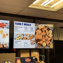 Marathon - They recently added Krispy Krunchy Chicken. Here's photos of the menu.