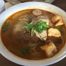 Decided to order #7, the spicy noodle soup, and substituted the noodle to get pho instead. Decided to order #7, the spicy noodle soup, and substituted the noodle to get pho instead.