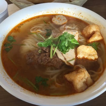 Dharma Garden Veggie Deli - Decided to order #7, the spicy noodle soup, and substituted the noodle to get pho instead. - Vegetarian Near Me - Vancouver, British Columbia Dharma Garden Veggie Deli - Decided to order #7, the spicy noodle soup, and substituted the noodle to get pho instead. - Vegetarian Near Me - Vancouver, British Columbia