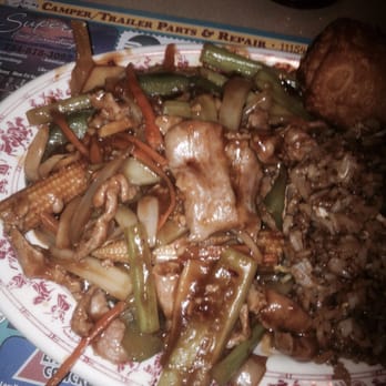 Great China - Shezuan pork lunch combination plate - Chinese Near Me - Brighton, Michigan