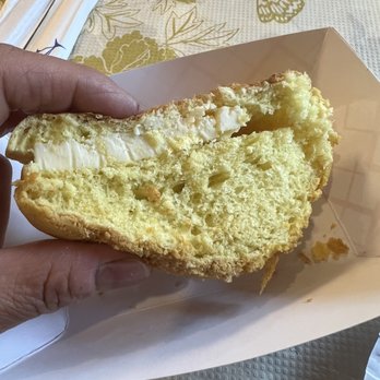 Marathon Cafe - Yellow inside of pineapple bun - Chicken Wings Near Me - Little Neck, New York