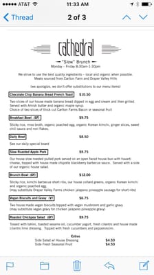 Menu photo 7 Cathedral Coffee Portland, OR