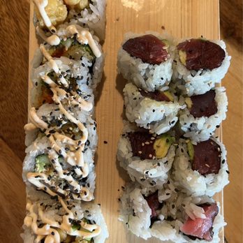 Oao - Sushi Bar & Grill at Wailea - shrimp tempura & tuna avo roll - Sushi Bars Near Me - Kihei, Hawaii Oao - Sushi Bar & Grill at Wailea - shrimp tempura & tuna avo roll - Sushi Bars Near Me - Kihei, Hawaii