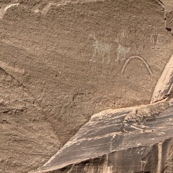 Antelope House Tours - Pictograph of the Hero Twins and Talking God. - Historical Tours Near Me Antelope House Tours - Pictograph of the Hero Twins and Talking God. - Historical Tours Near Me