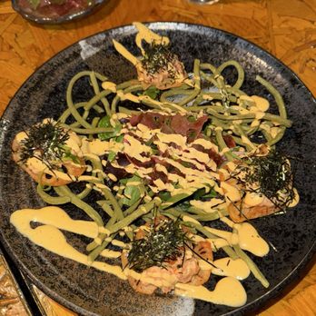 Muteki Udon - Udon Cracker With Salmon Tartare - Japanese Near Me - Brooklyn, New York