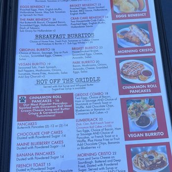 Park Bench Café - 08/25/2024: MENU - Breakfast & Brunch Near Me - Huntington Beach, California
