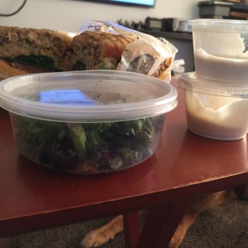2nd Healthy Eatery - Small free salad. Very very dry kale, some cranberries, a walnut or two. Ranch dressing- two sides. - Delis Near Me - Bellflower, California