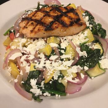 Bronte Bistro - Spinach Sauté with Salmon - New American Near Me - Cincinnati, Ohio