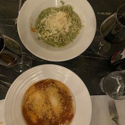 Lasagne & pasta with pesto & sausage Lasagne & pasta with pesto & sausage
