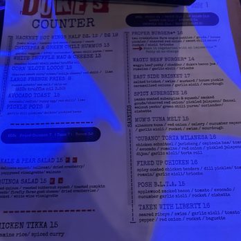 Duke's Counter - Menu - Burgers Near Me - Washington, DC, District of Columbia Duke's Counter - Menu - Burgers Near Me - Washington, DC, District of Columbia