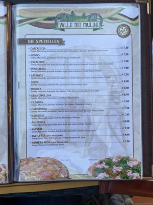 Menu photo 1 Pizzeria Valle Dei Mulini Fumane, VR Menu photo 1 Pizzeria Valle Dei Mulini Fumane, VR