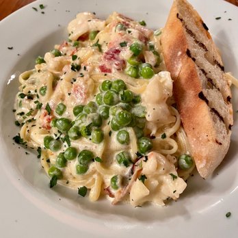 The Chart Room - Lobster Carbonara (MKT Price) - Seafood Near Me - Bar Harbor, Maine
