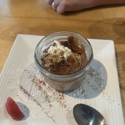 The chocolate moose desert was very light and refreshing The chocolate moose desert was very light and refreshing