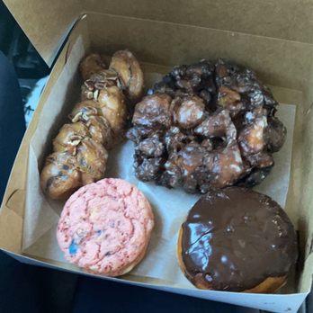 Burney's Sweets & More - Cinnamon twist, apple fritter, lucky charms whoopie pie, and cream-filled donut - Desserts Near Me - Wilmington, North Carolina