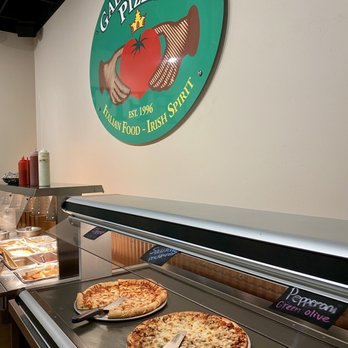 Gallagher's Pizza - Green Bay - three pizzas on display - Pizza Near Me - Green Bay, Wisconsin Gallagher's Pizza - Green Bay - three pizzas on display - Pizza Near Me - Green Bay, Wisconsin