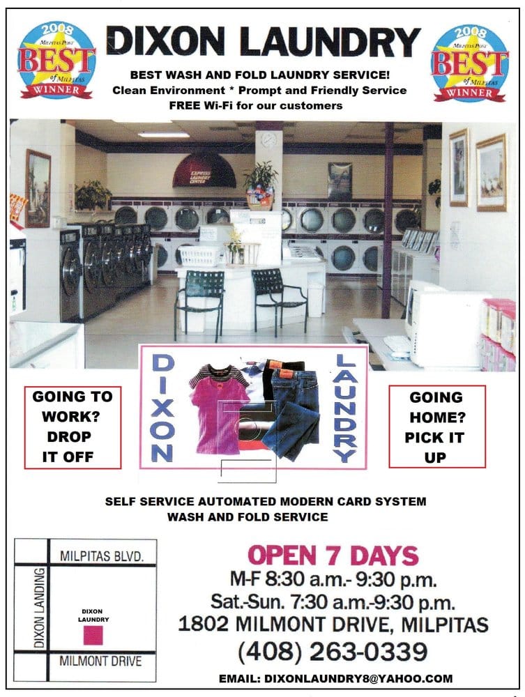 DIXON LAUNDRY Updated October 2024 40 Reviews 1802 Milmont Dr, Milpitas, California