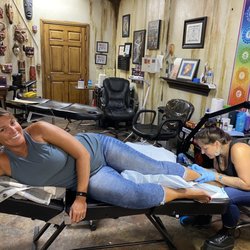 Good Omen Tattoo - Such a light touch. Thank you Brittany!!