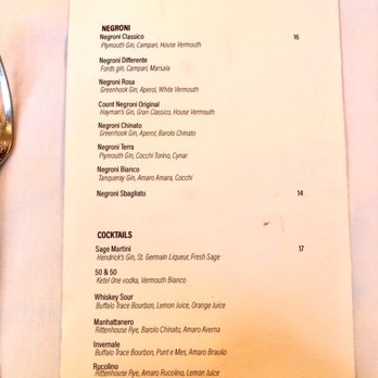 I Sodi - Drink Menu (Feb 2020) - Tuscan Near Me - New York, New York