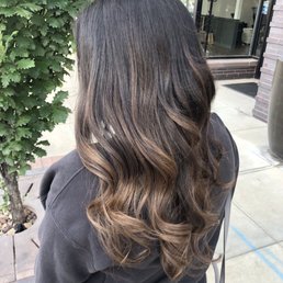 My balayage lift in natural light