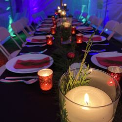 Events by Dawnee - Set up for our Christmas party