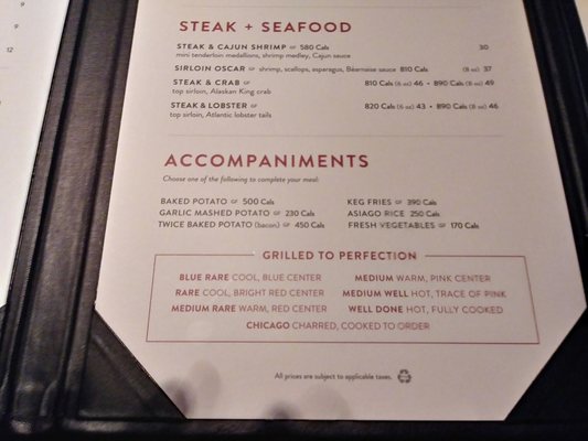 Menu photo 6 The Keg Steakhouse + Bar Toronto, ON